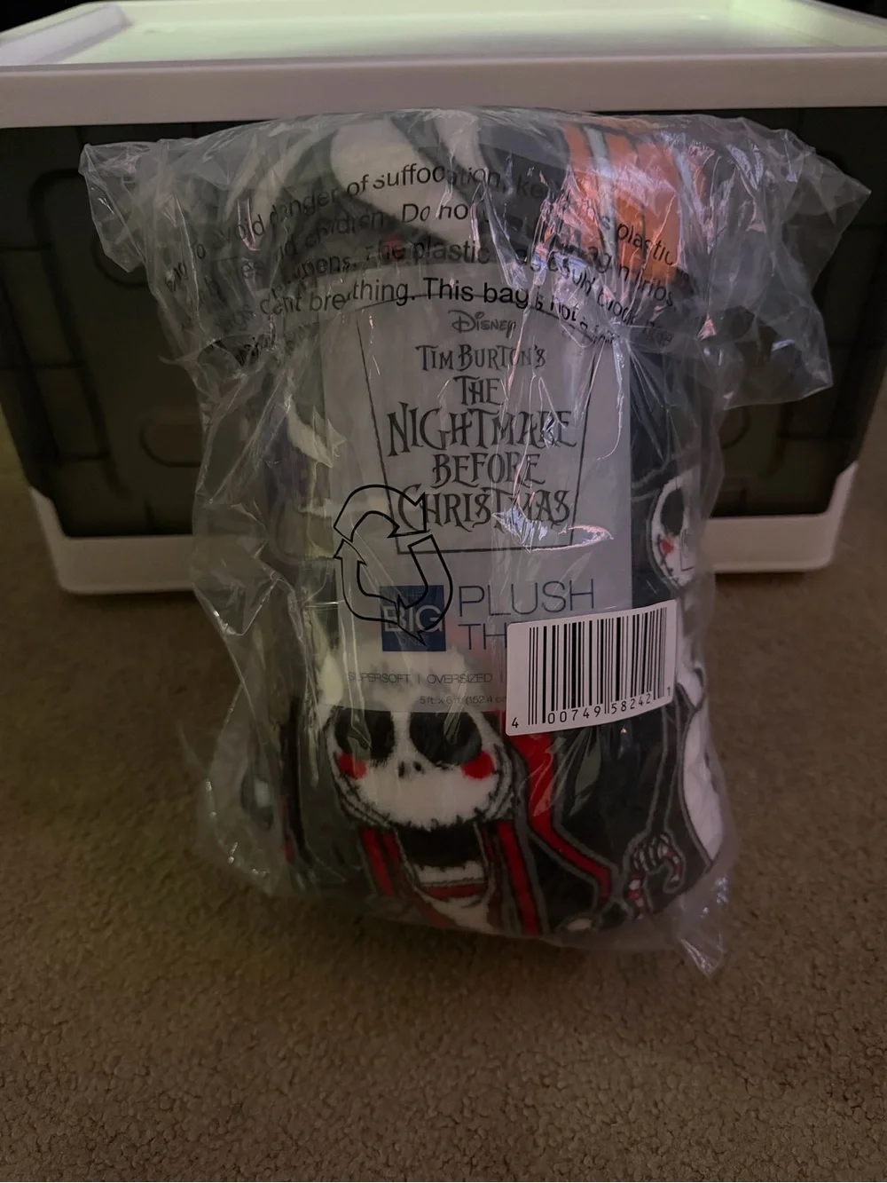 Disney Nightmare Before Christmas Big Plush Throw Blanket 5ft x 6ft